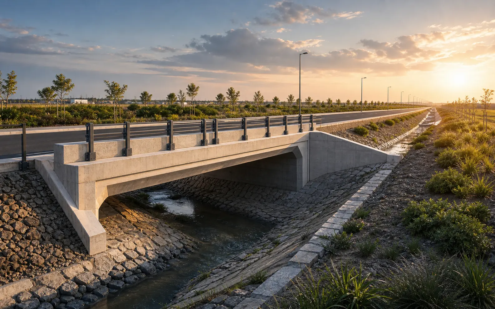 Cross drainage culvert and minor bridge engineering concept